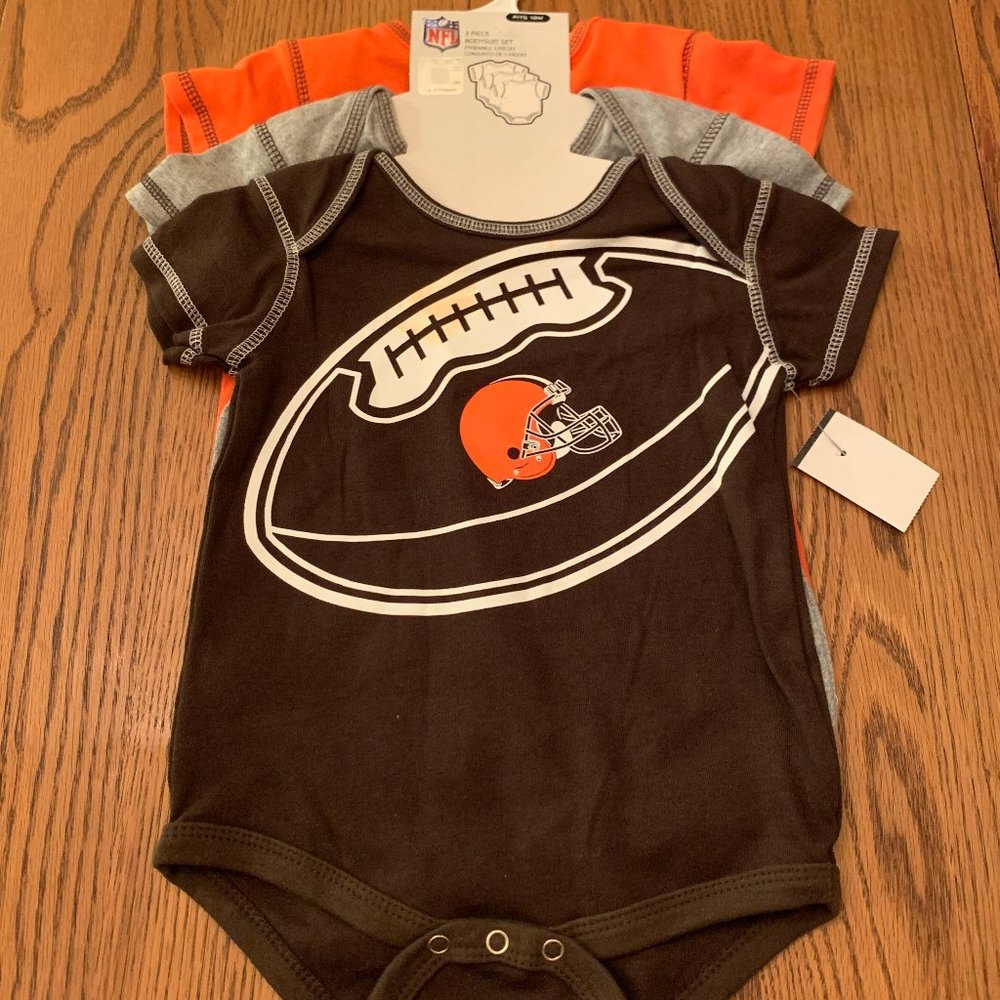 Cleveland Browns NFL Official Baby Clothing Bundle
